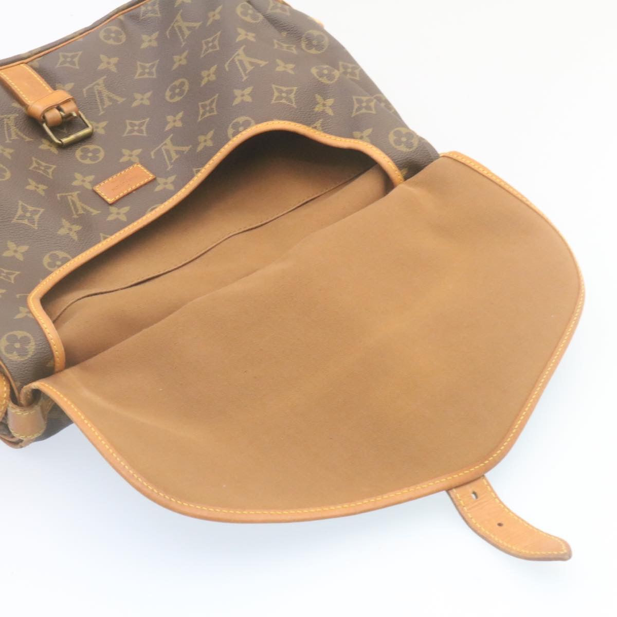 LOUIS VUITTON Monogram Saumur 35 Shoulder Bag M42254 LV ki1701