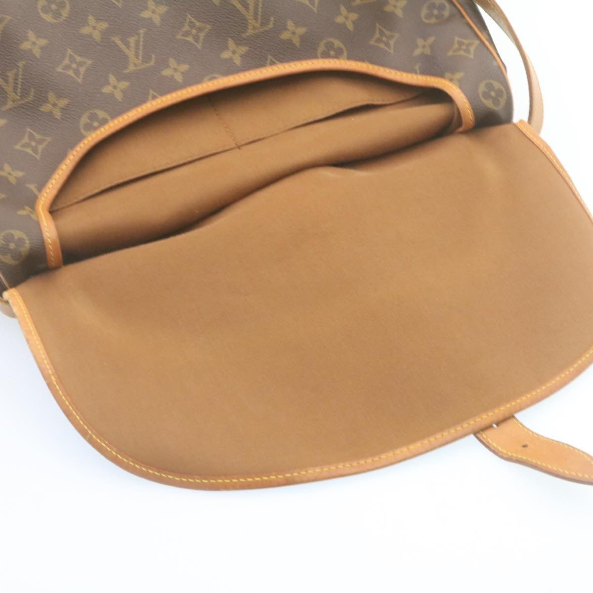LOUIS VUITTON Monogram Saumur 35 Shoulder Bag M42254 LV ki1701