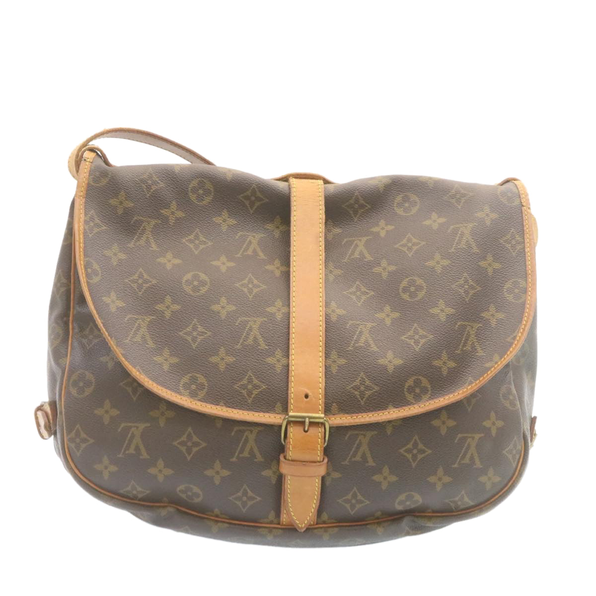 LOUIS VUITTON Monogram Saumur 35 Shoulder Bag M42254 LV ki1701