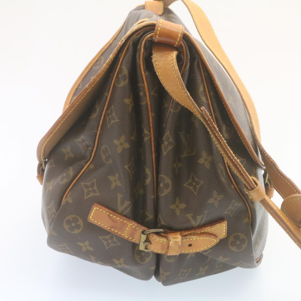 LOUIS VUITTON Monogram Saumur 35 Shoulder Bag M42254 LV ki1701