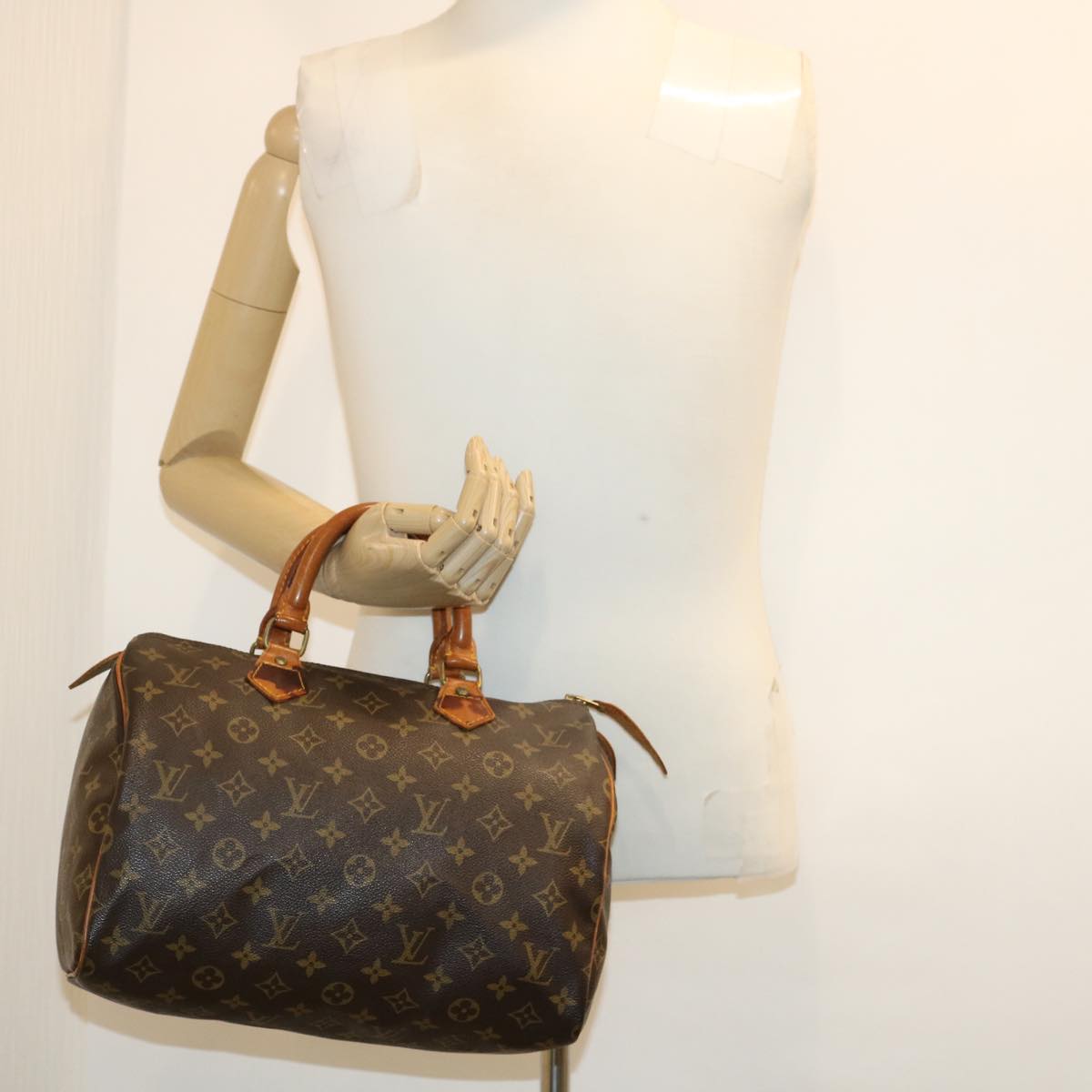 LOUIS VUITTON Monogram Speedy 30 Hand Bag M41526 LV ki1837