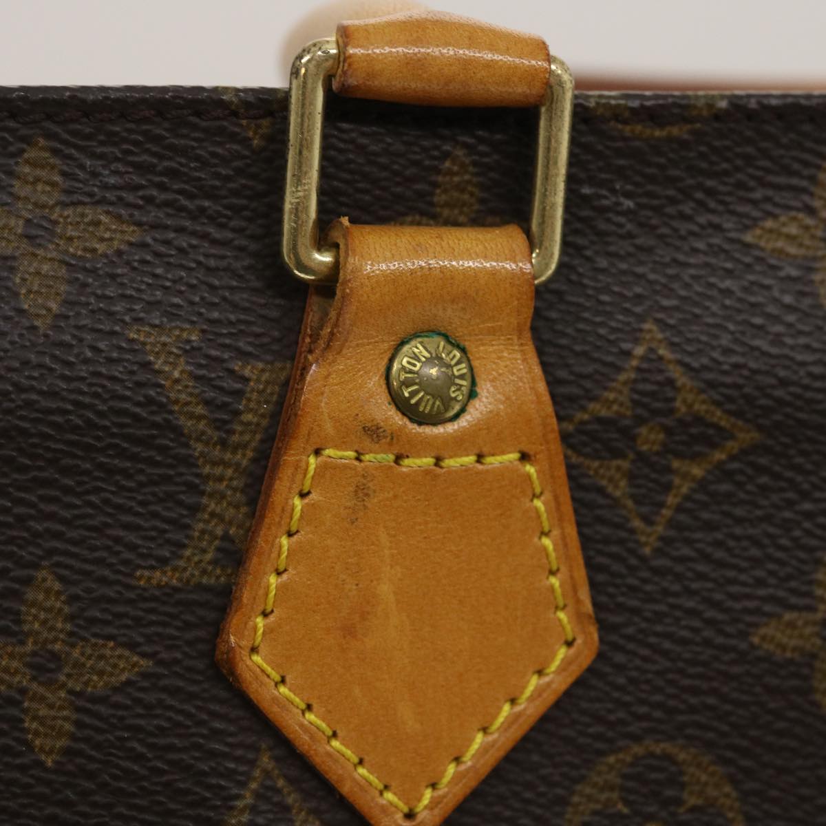 LOUIS VUITTON Monogram Sac Plat Hand Bag M51140 LV ki1866