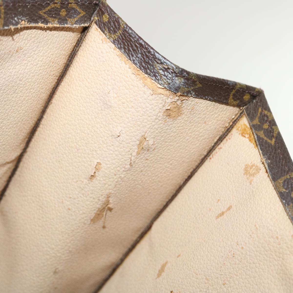 LOUIS VUITTON Monogram Sac Plat Hand Bag M51140 LV ki1866