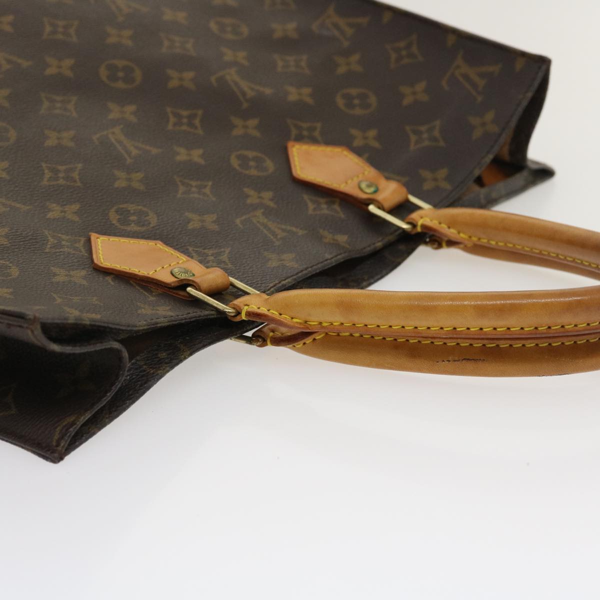LOUIS VUITTON Monogram Sac Plat Hand Bag M51140 LV ki1866