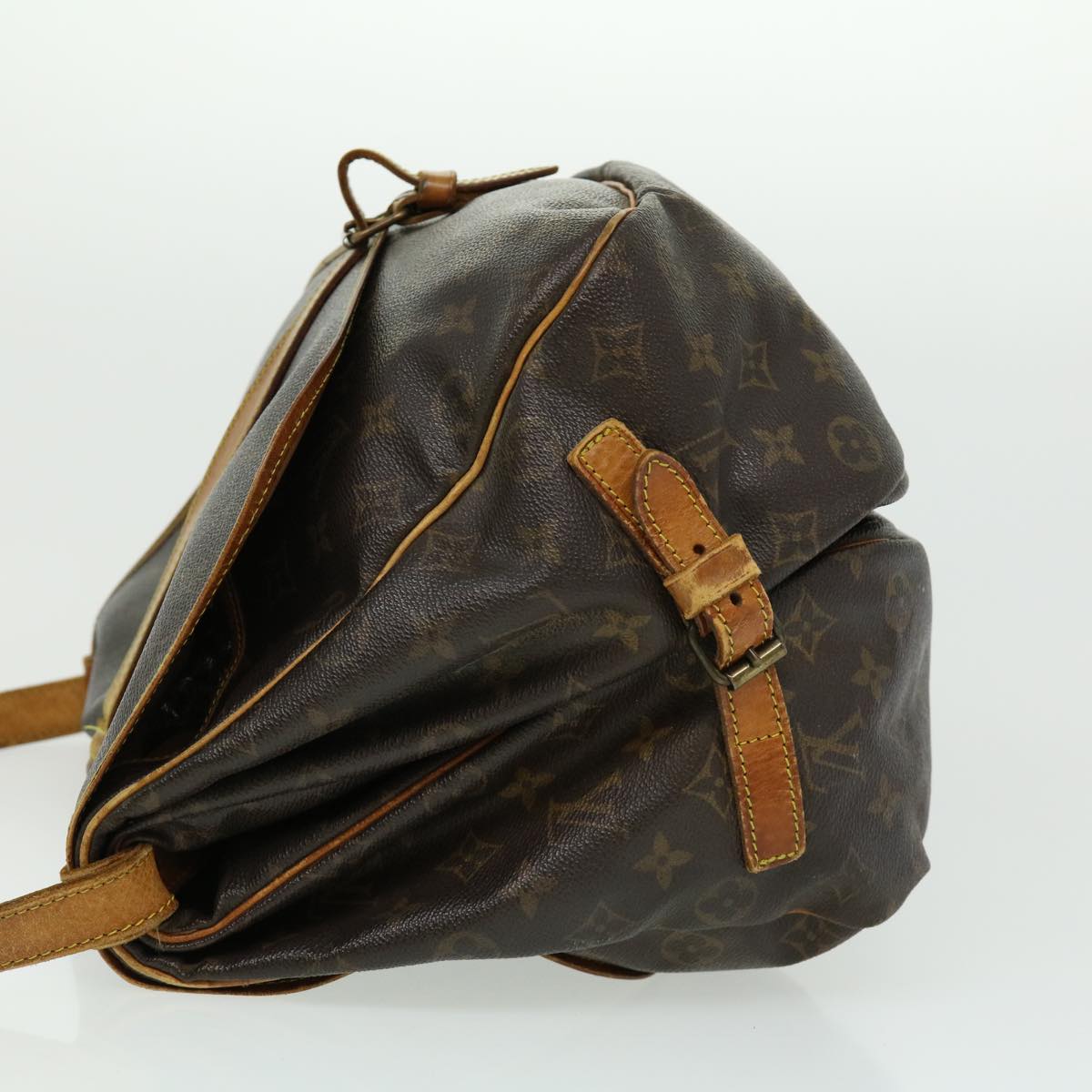 LOUIS VUITTON Monogram Saumur 35 Shoulder Bag M42254 LV ki2012
