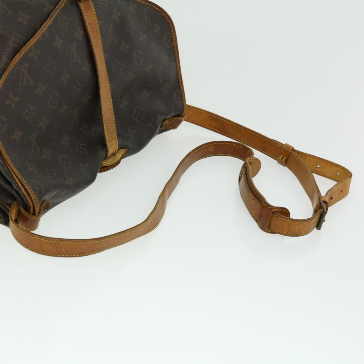 LOUIS VUITTON Monogram Saumur 35 Shoulder Bag M42254 LV ki2012