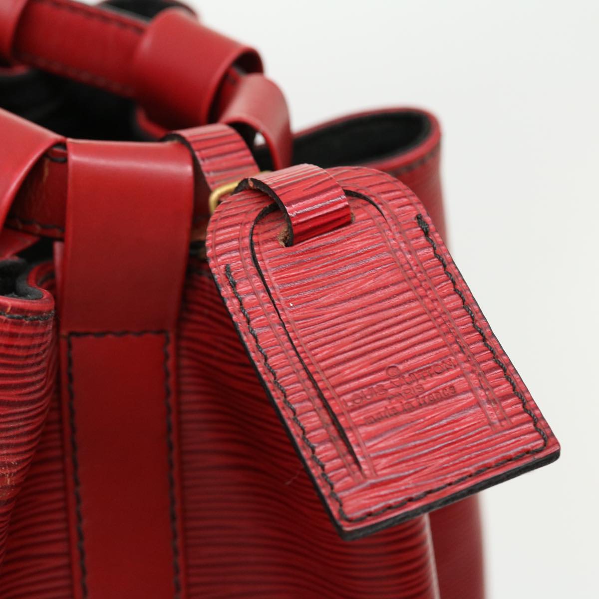 LOUIS VUITTON Epi Randonnee GM Shoulder Bag Red M43087 LV ki2056