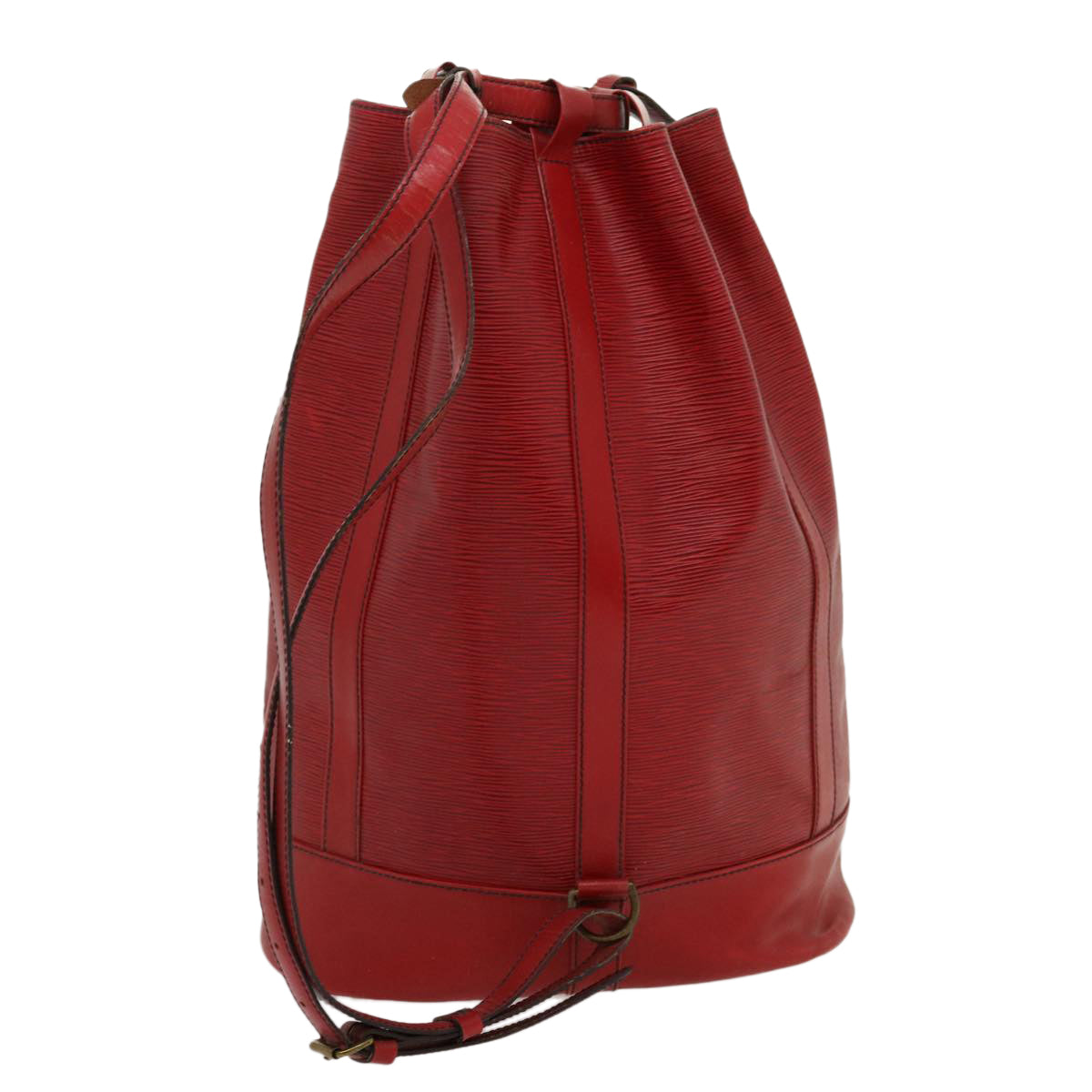 LOUIS VUITTON Epi Randonnee GM Shoulder Bag Red M43087 LV ki2056