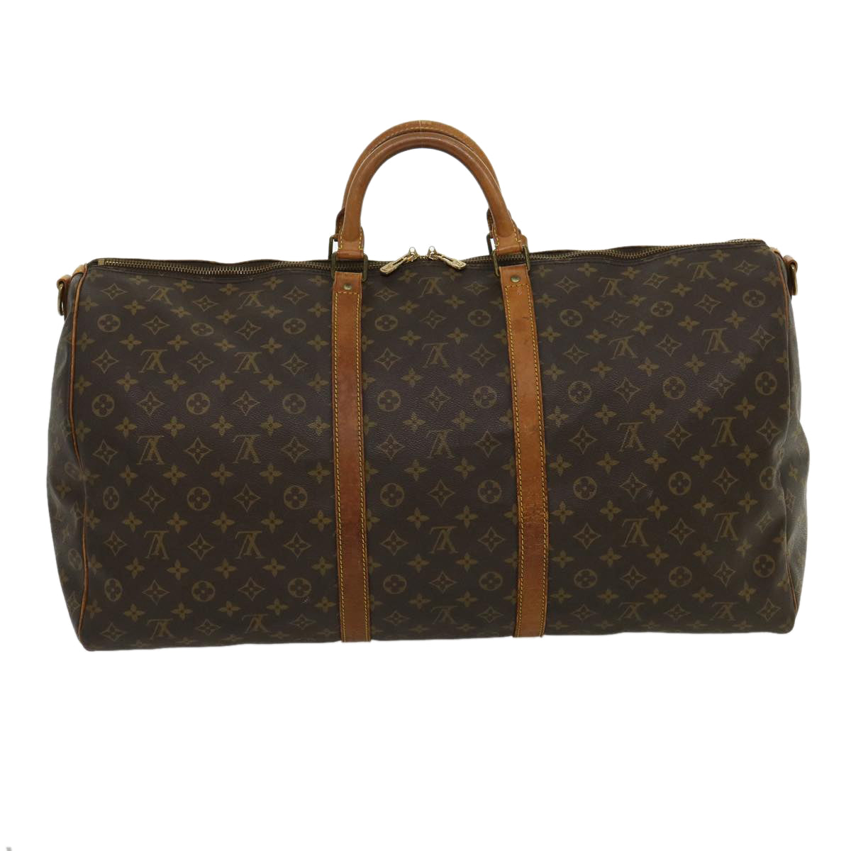 LOUIS VUITTON Monogram Keepall Bandouliere 60 Boston Bag M41412 LV ki2156