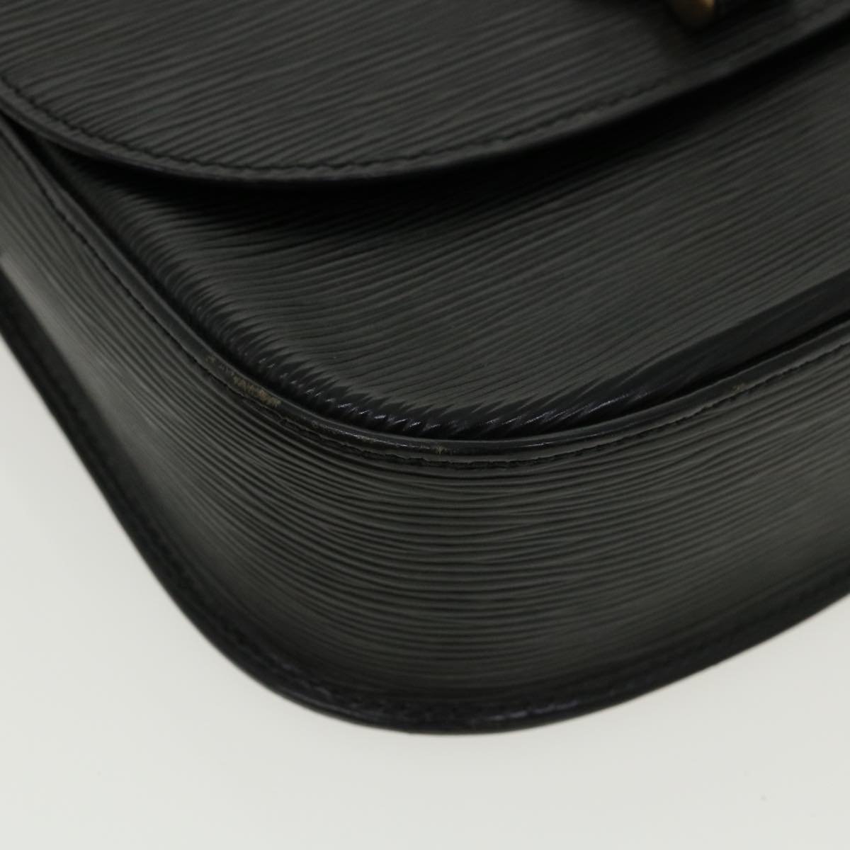 LOUIS VUITTON Epi Saint Cloud GM Shoulder Bag Black M52192 LV ki2163