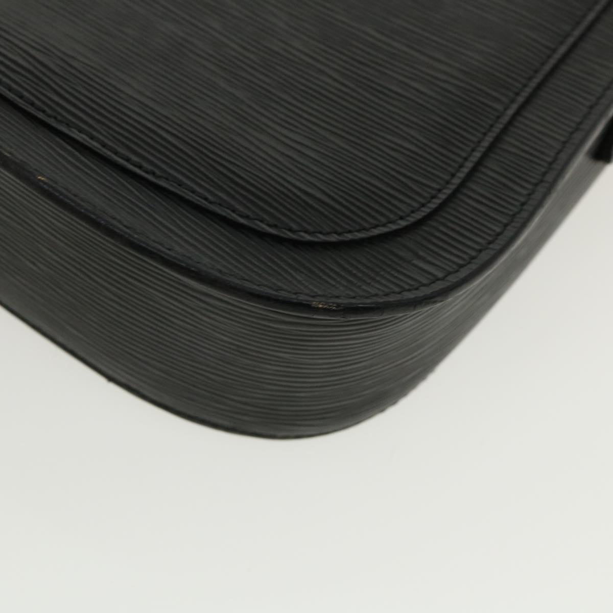 LOUIS VUITTON Epi Saint Cloud GM Shoulder Bag Black M52192 LV ki2163
