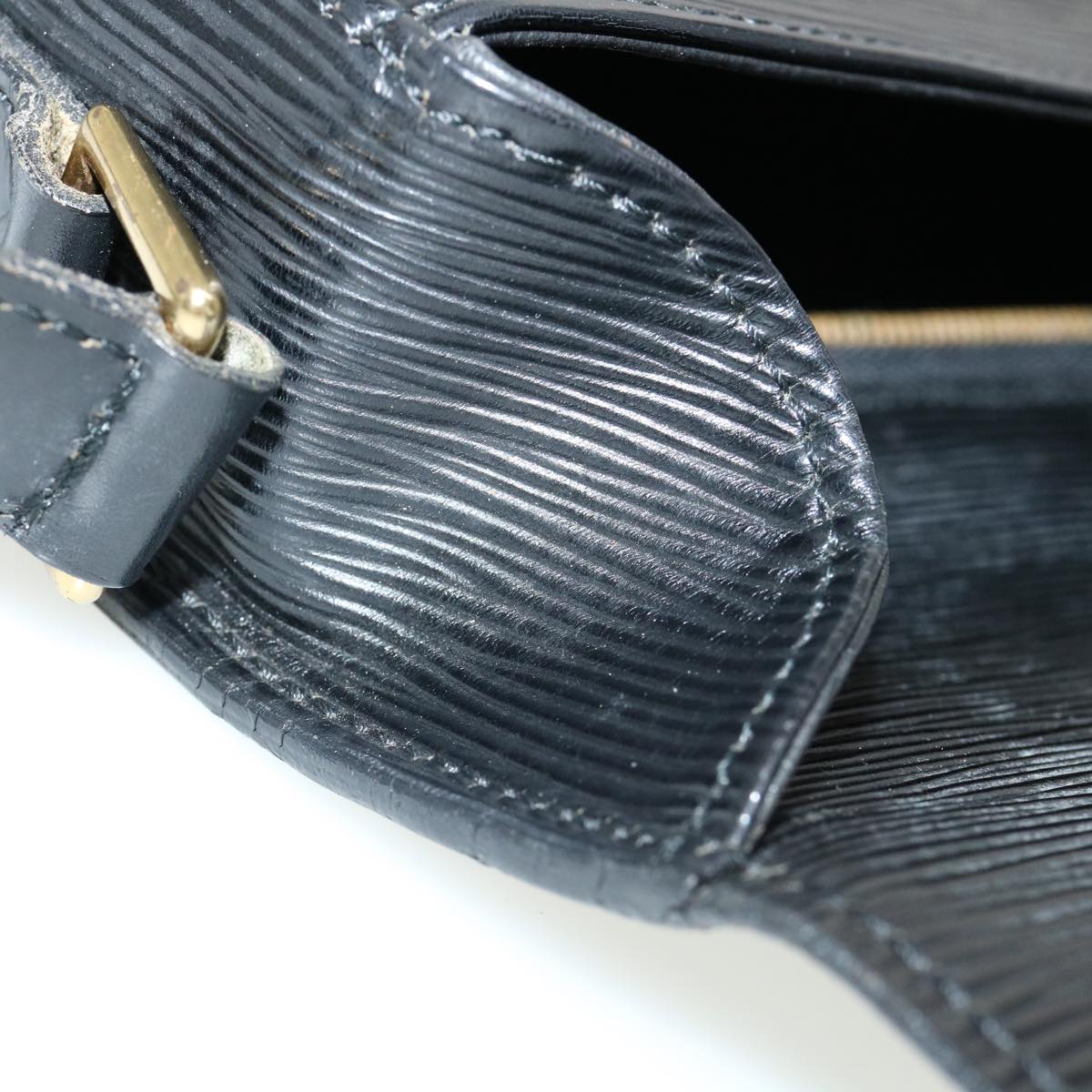 LOUIS VUITTON Epi Saint Cloud GM Shoulder Bag Black M52192 LV ki2163