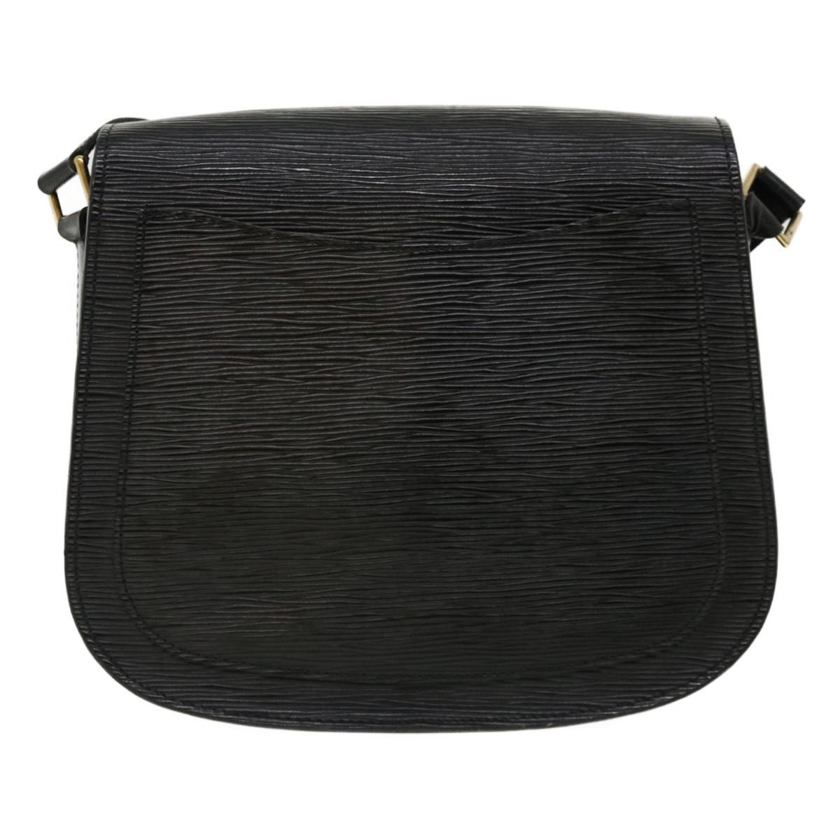 LOUIS VUITTON Epi Saint Cloud GM Shoulder Bag Black M52192 LV ki2163
