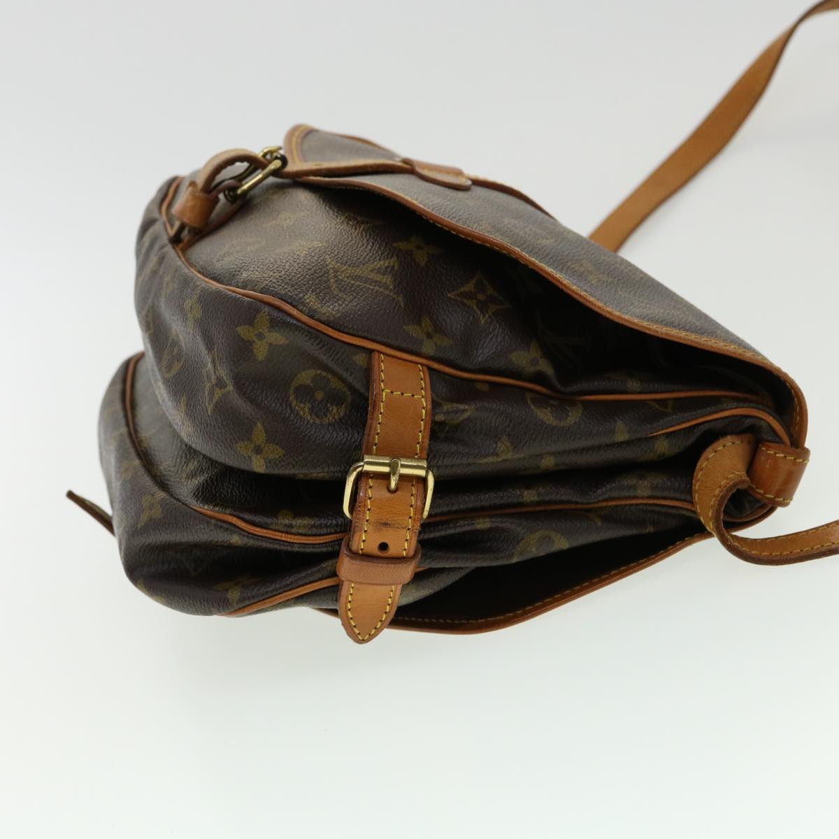 LOUIS VUITTON Monogram Saumur 30 Shoulder Bag M42256 LV ki2209