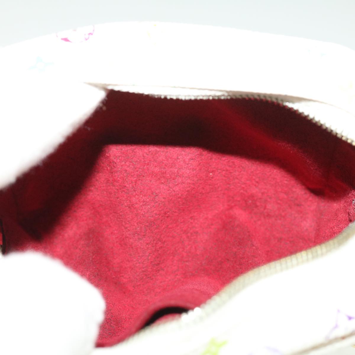 LOUIS VUITTON Monogram Multicolor Trousse Wapity Pouch White M58033 ki2302