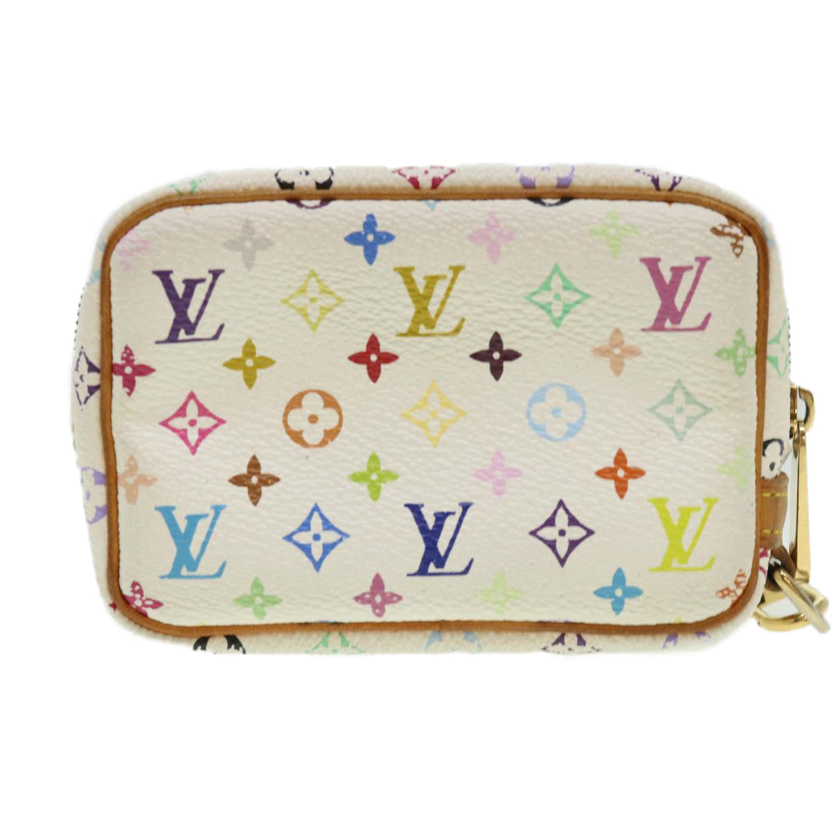 LOUIS VUITTON Monogram Multicolor Trousse Wapity Pouch White M58033 ki2302