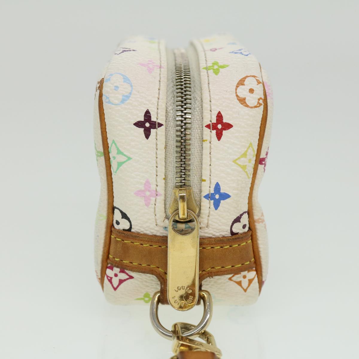 LOUIS VUITTON Monogram Multicolor Trousse Wapity Pouch White M58033 ki2302