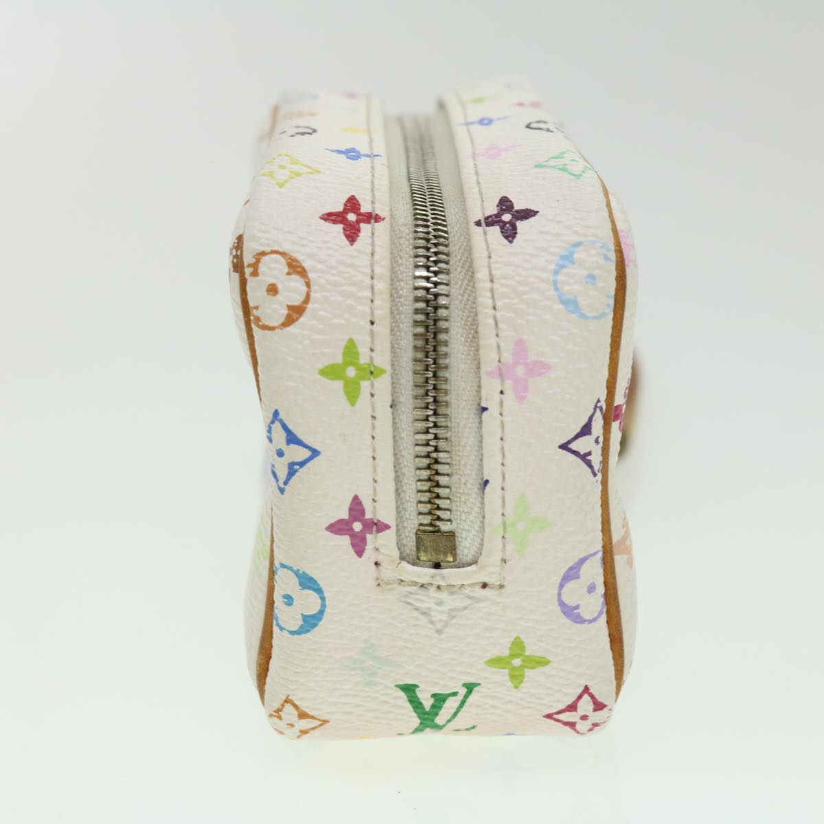 LOUIS VUITTON Monogram Multicolor Trousse Wapity Pouch White M58033 ki2302