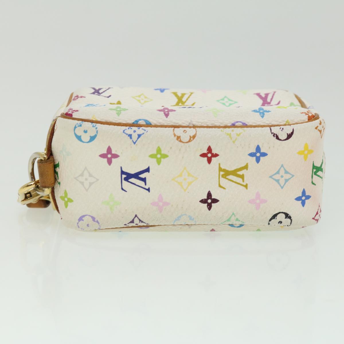 LOUIS VUITTON Monogram Multicolor Trousse Wapity Pouch White M58033 ki2302