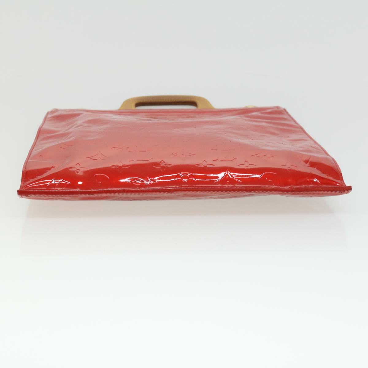 LOUIS VUITTON Vernis Stanton Tote Bag Red M91078 LV ki2309