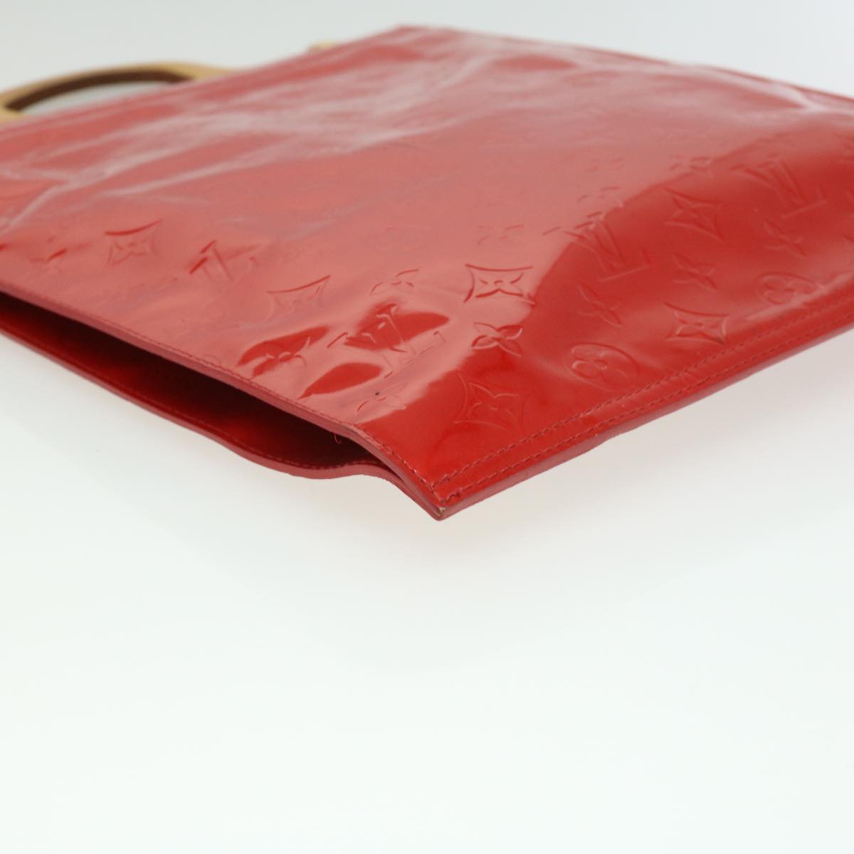 LOUIS VUITTON Vernis Stanton Tote Bag Red M91078 LV ki2309