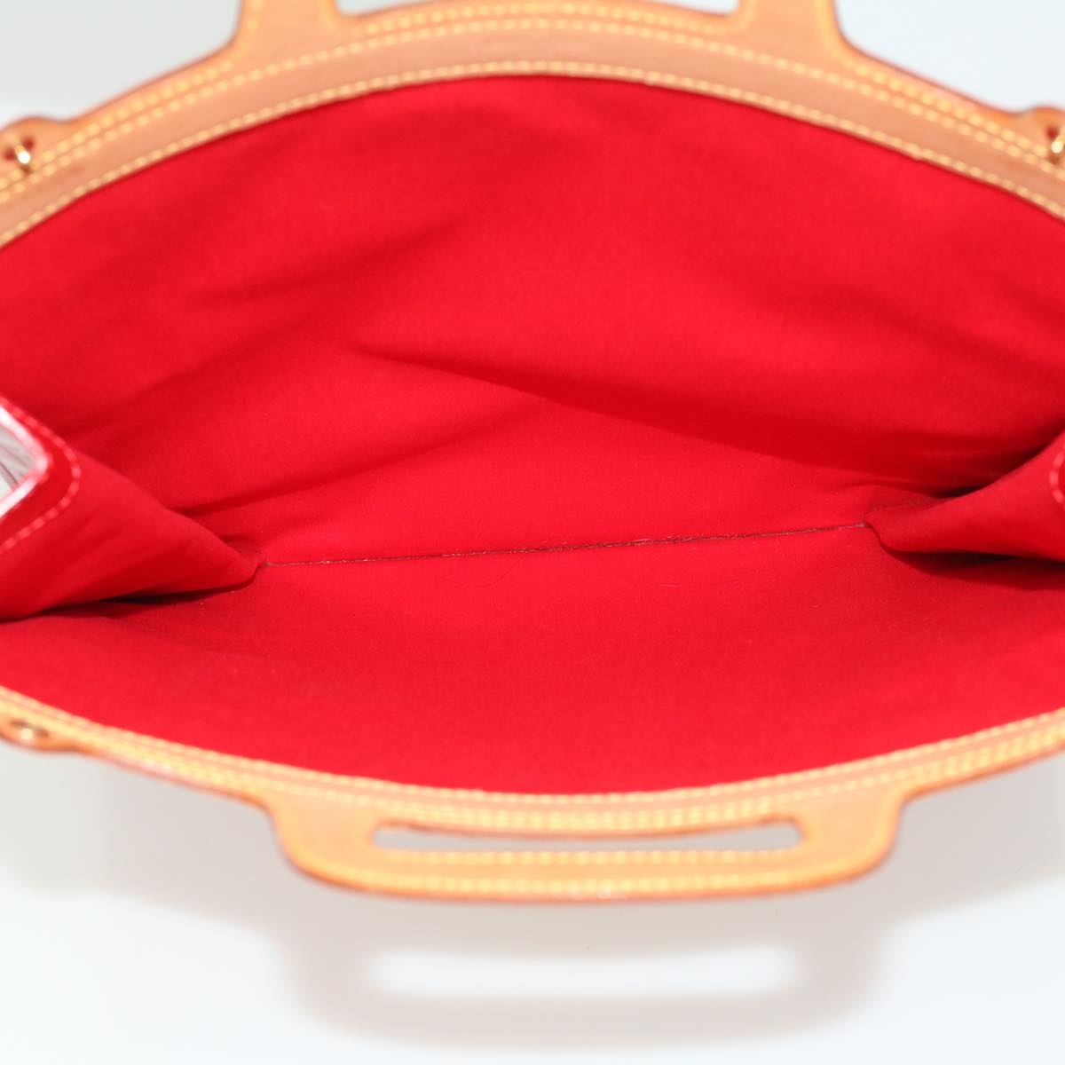 LOUIS VUITTON Vernis Stanton Tote Bag Red M91078 LV ki2309
