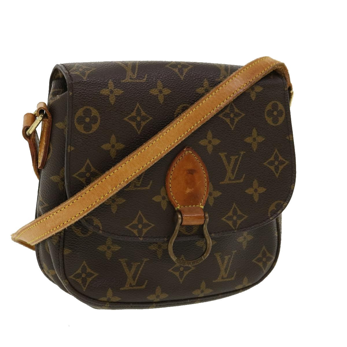 LOUIS VUITTON Monogram Saint Cloud MM Shoulder Bag M51243 LV ki2332