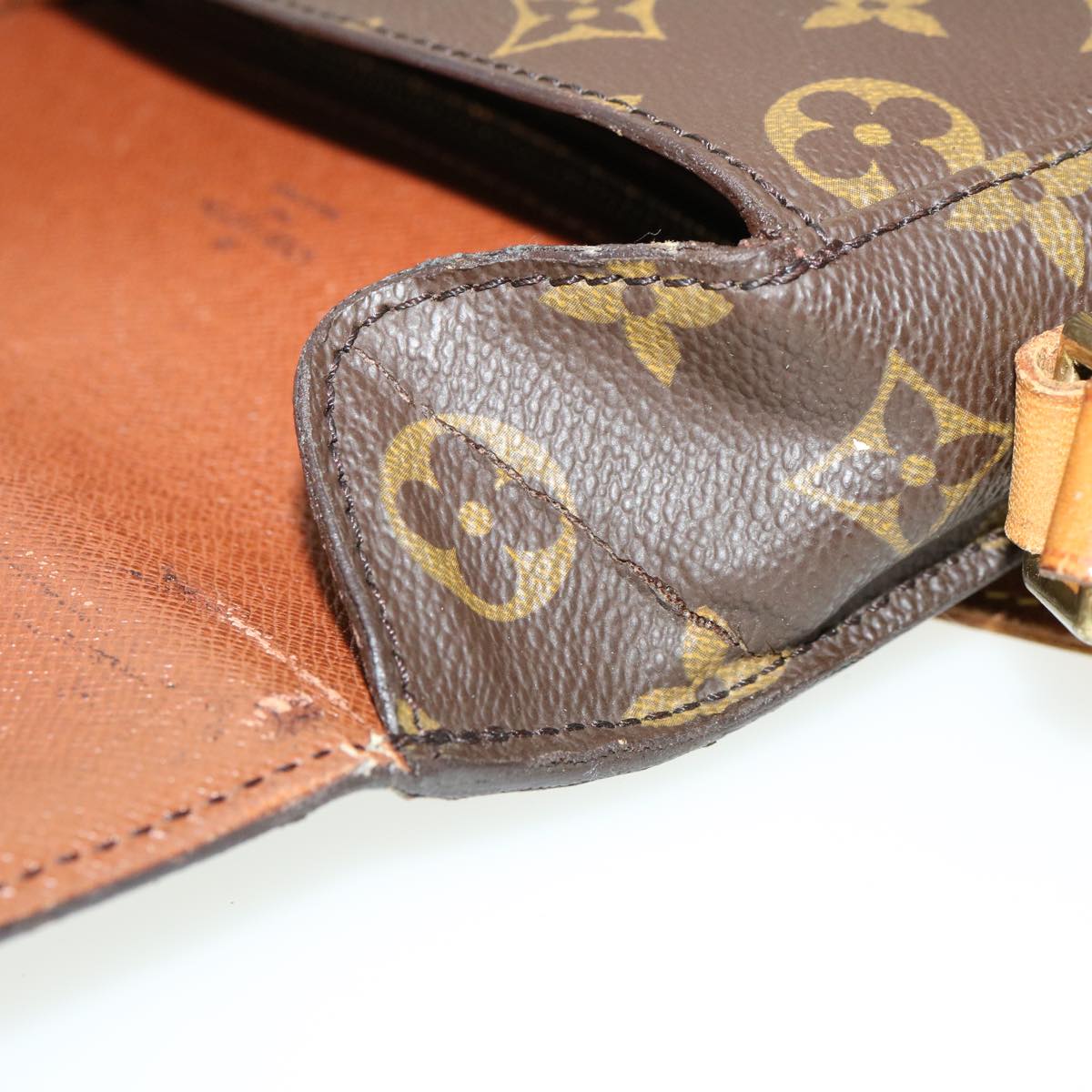 LOUIS VUITTON Monogram Saint Cloud MM Shoulder Bag M51243 LV ki2332
