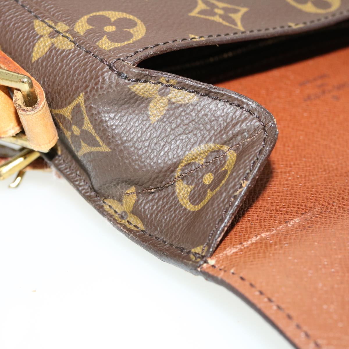 LOUIS VUITTON Monogram Saint Cloud MM Shoulder Bag M51243 LV ki2332