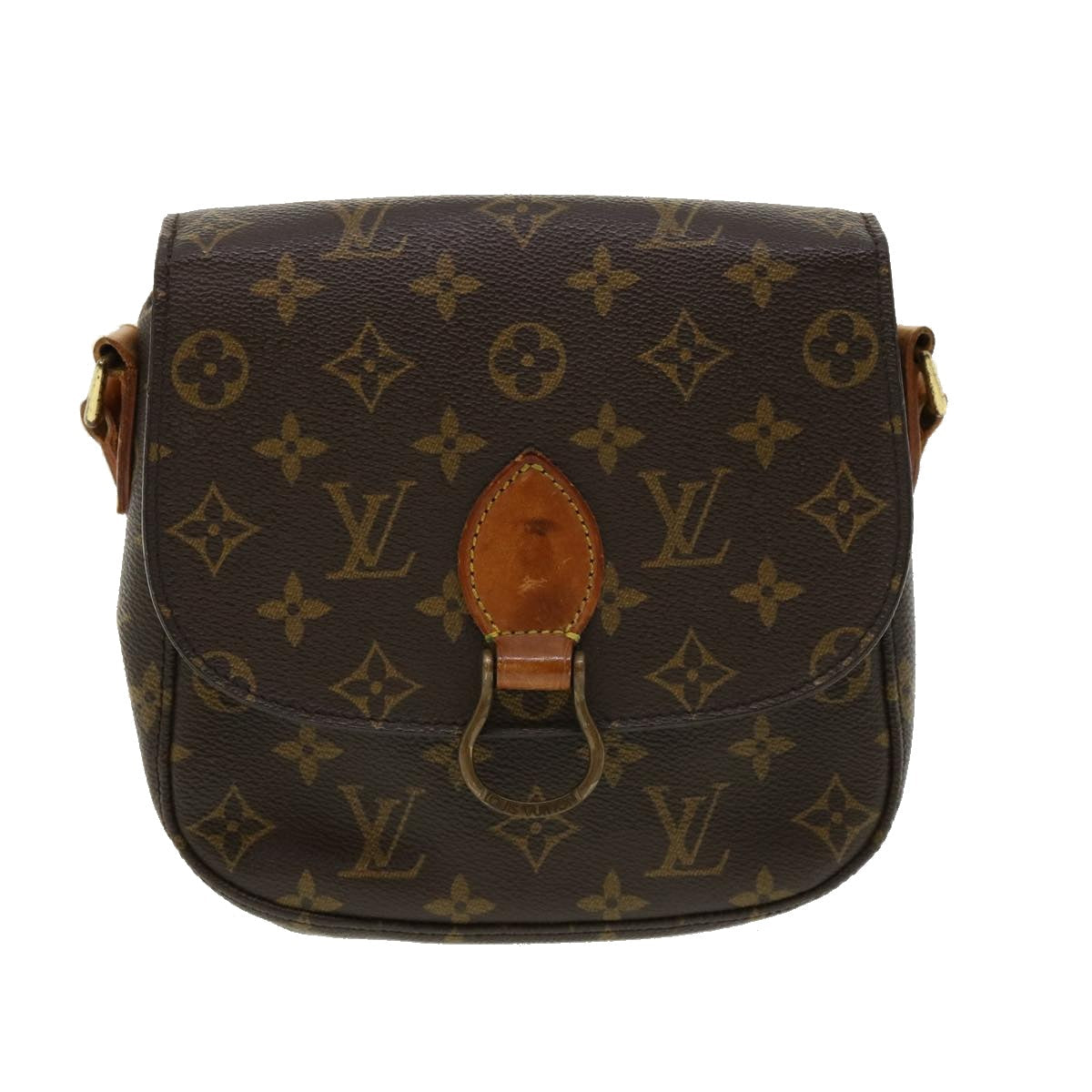 LOUIS VUITTON Monogram Saint Cloud MM Shoulder Bag M51243 LV ki2332
