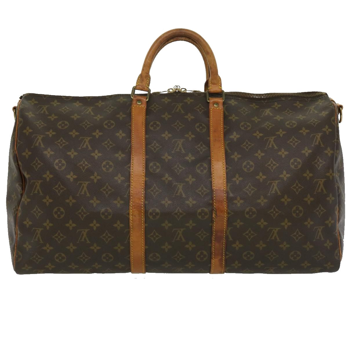 LOUIS VUITTON Monogram Keepall Bandouliere 55 Boston Bag M41414 LV ki2340