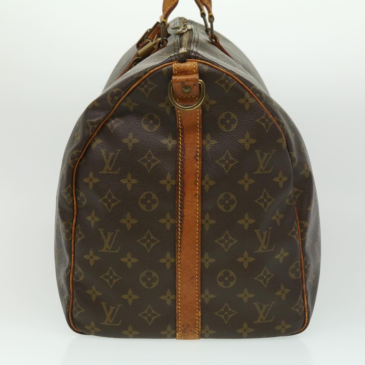 LOUIS VUITTON Monogram Keepall Bandouliere 55 Boston Bag M41414 LV ki2340