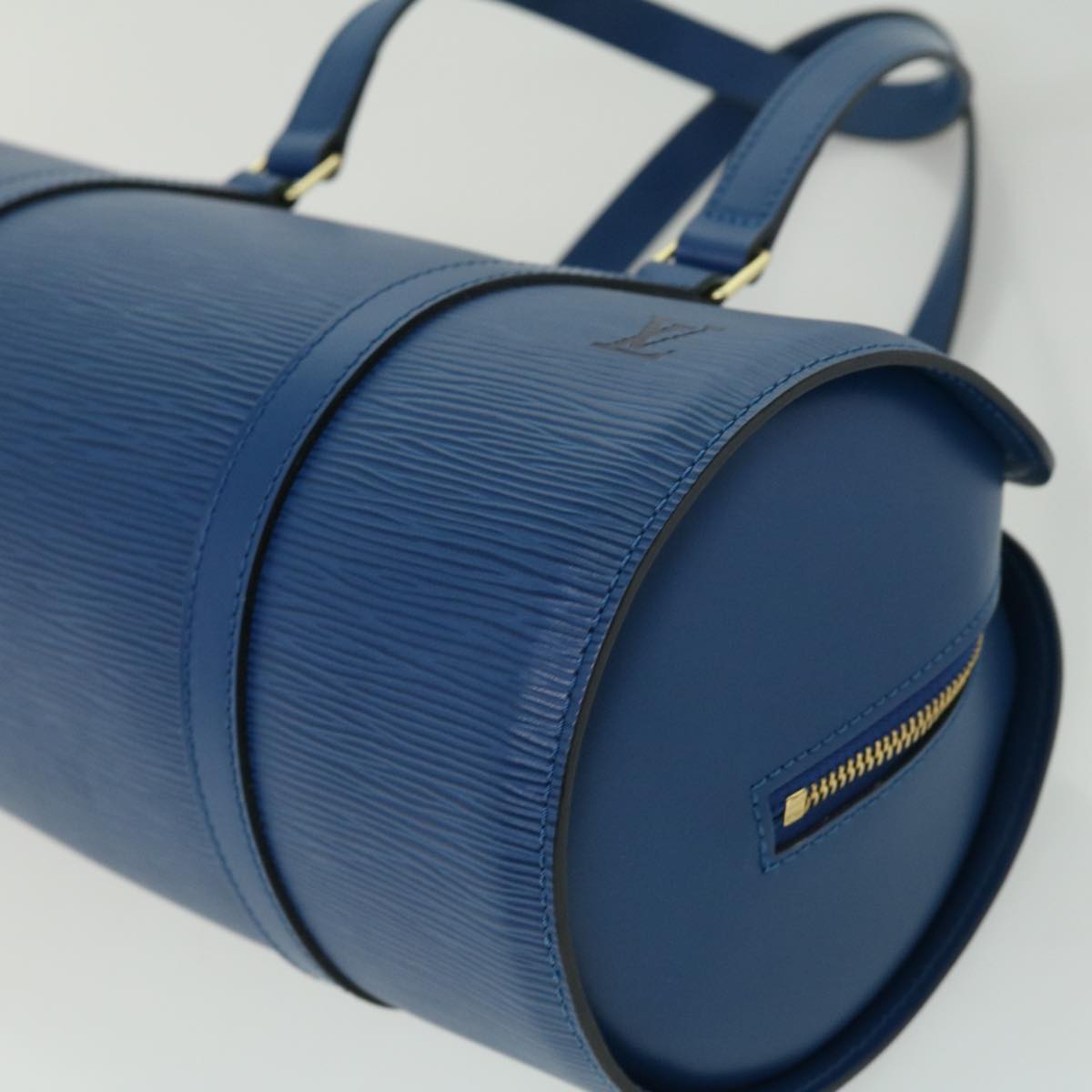 LOUIS VUITTON Epi Soufflot Hand Bag Blue M52225 LV ki2434