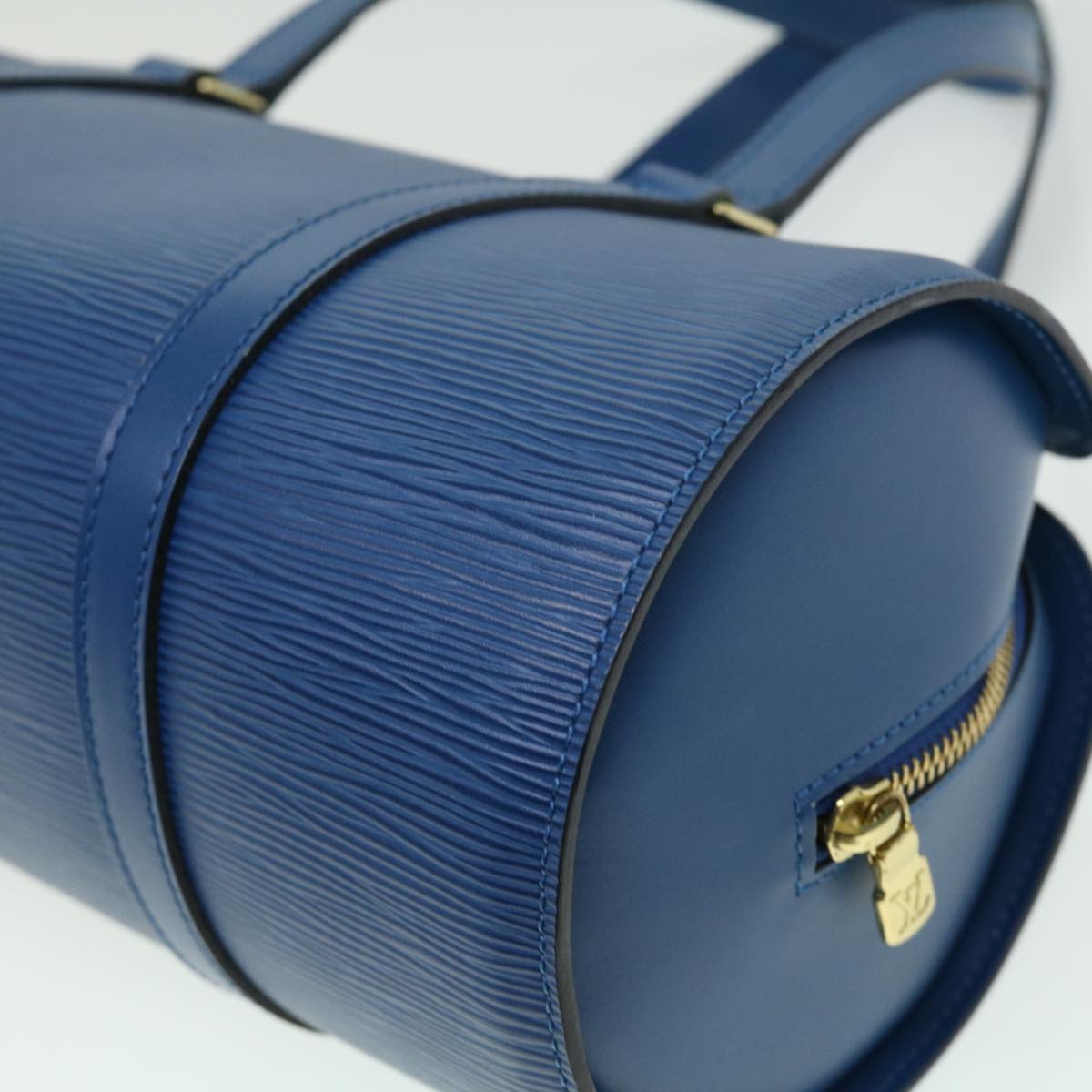LOUIS VUITTON Epi Soufflot Hand Bag Blue M52225 LV ki2434