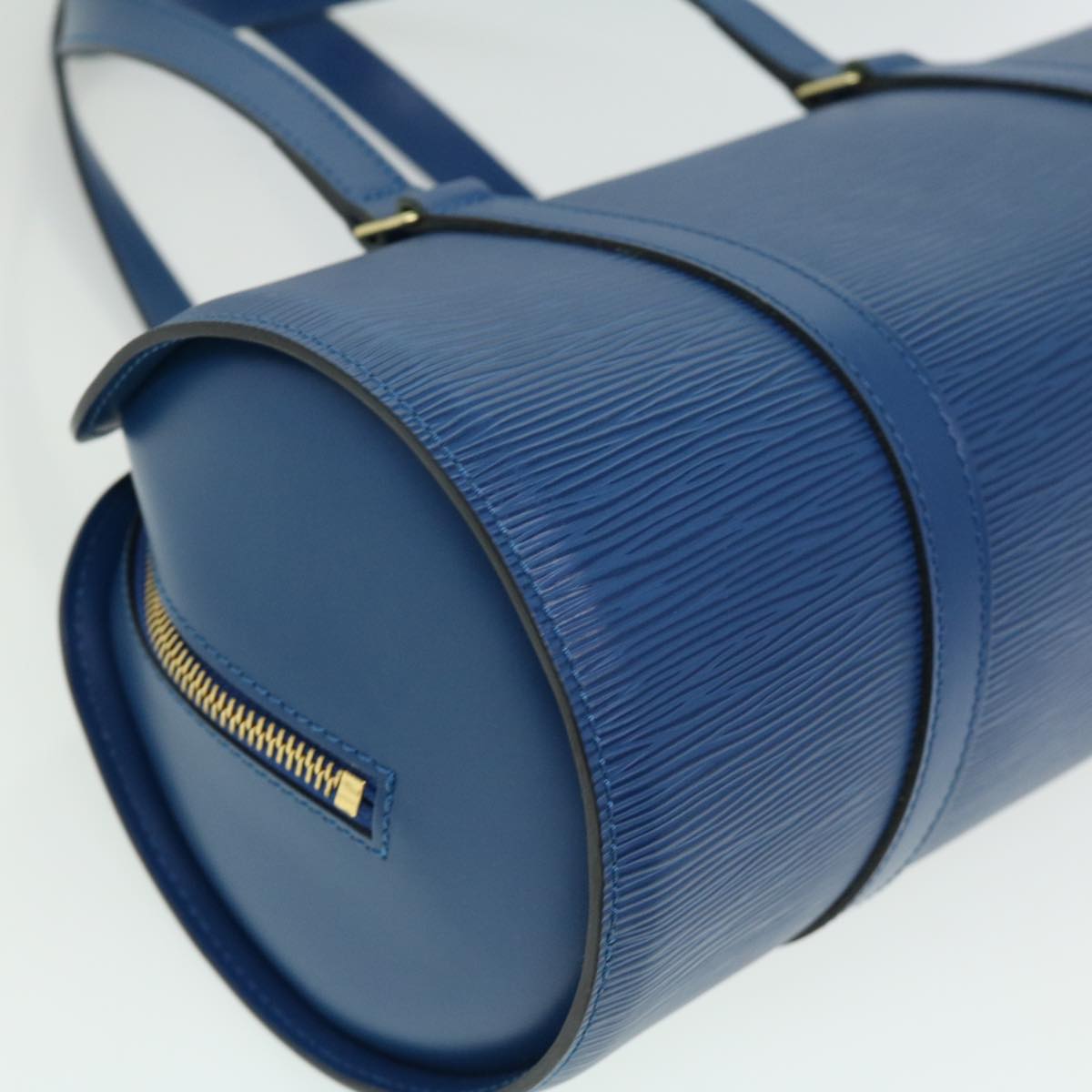 LOUIS VUITTON Epi Soufflot Hand Bag Blue M52225 LV ki2434