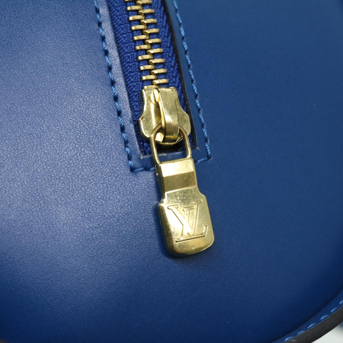 LOUIS VUITTON Epi Soufflot Hand Bag Blue M52225 LV ki2434