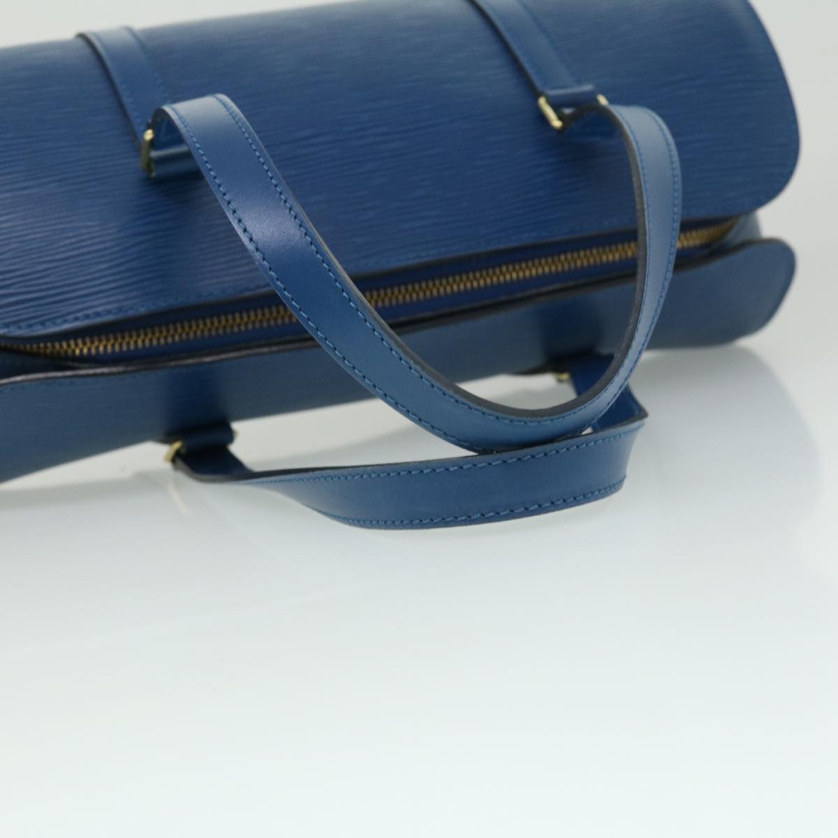 LOUIS VUITTON Epi Soufflot Hand Bag Blue M52225 LV ki2434