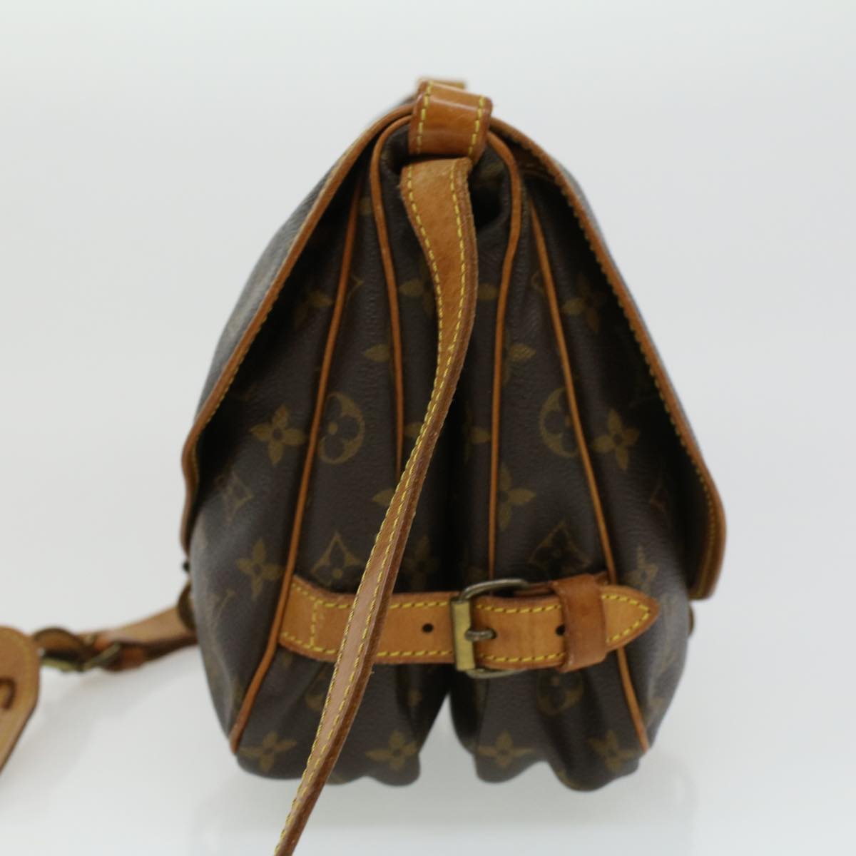 LOUIS VUITTON Monogram Saumur 30 Shoulder Bag M42256 LV ki2529