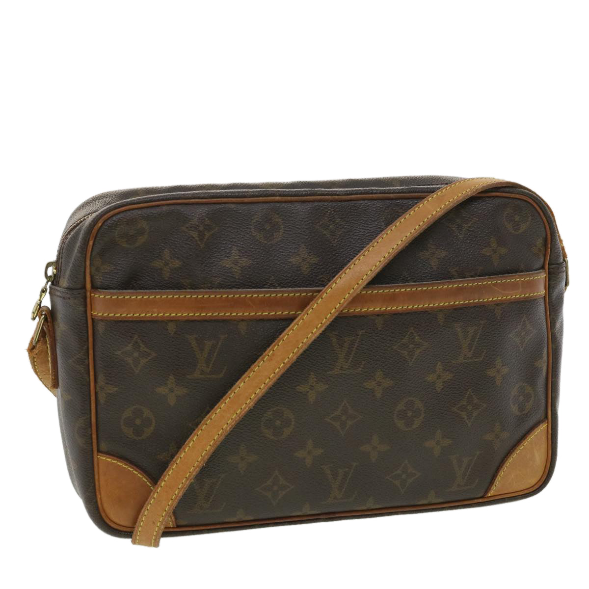 LOUIS VUITTON Monogram Trocadero 27 Shoulder Bag L042 LV ki2601