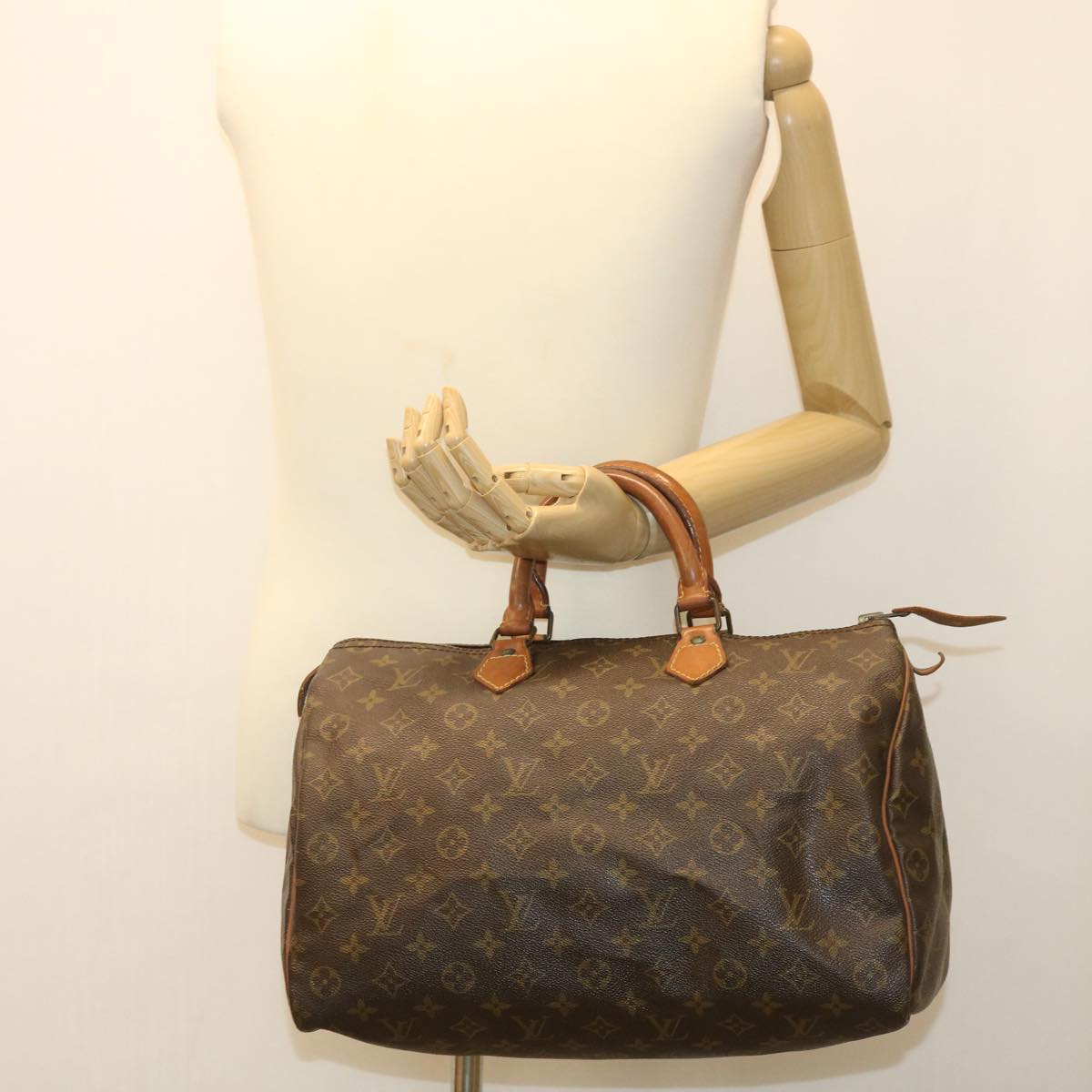LOUIS VUITTON Monogram Speedy 35 Hand Bag M41524 LV ki2606