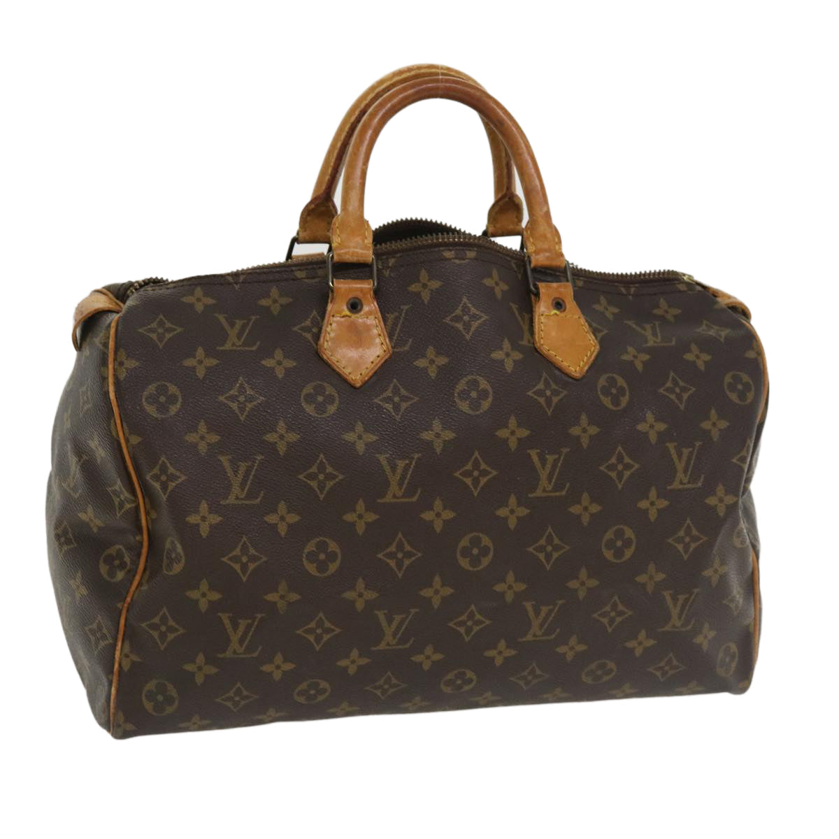 LOUIS VUITTON Monogram Speedy 35 Hand Bag M41524 LV ki2608