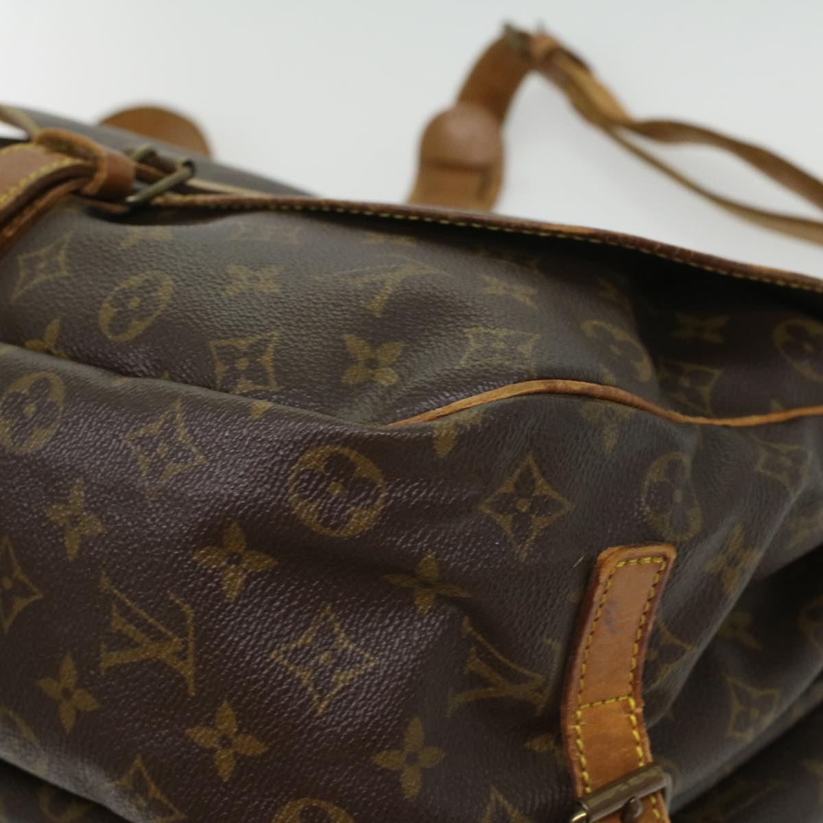 LOUIS VUITTON Monogram Saumur 35 Shoulder Bag M42254 LV ki2657