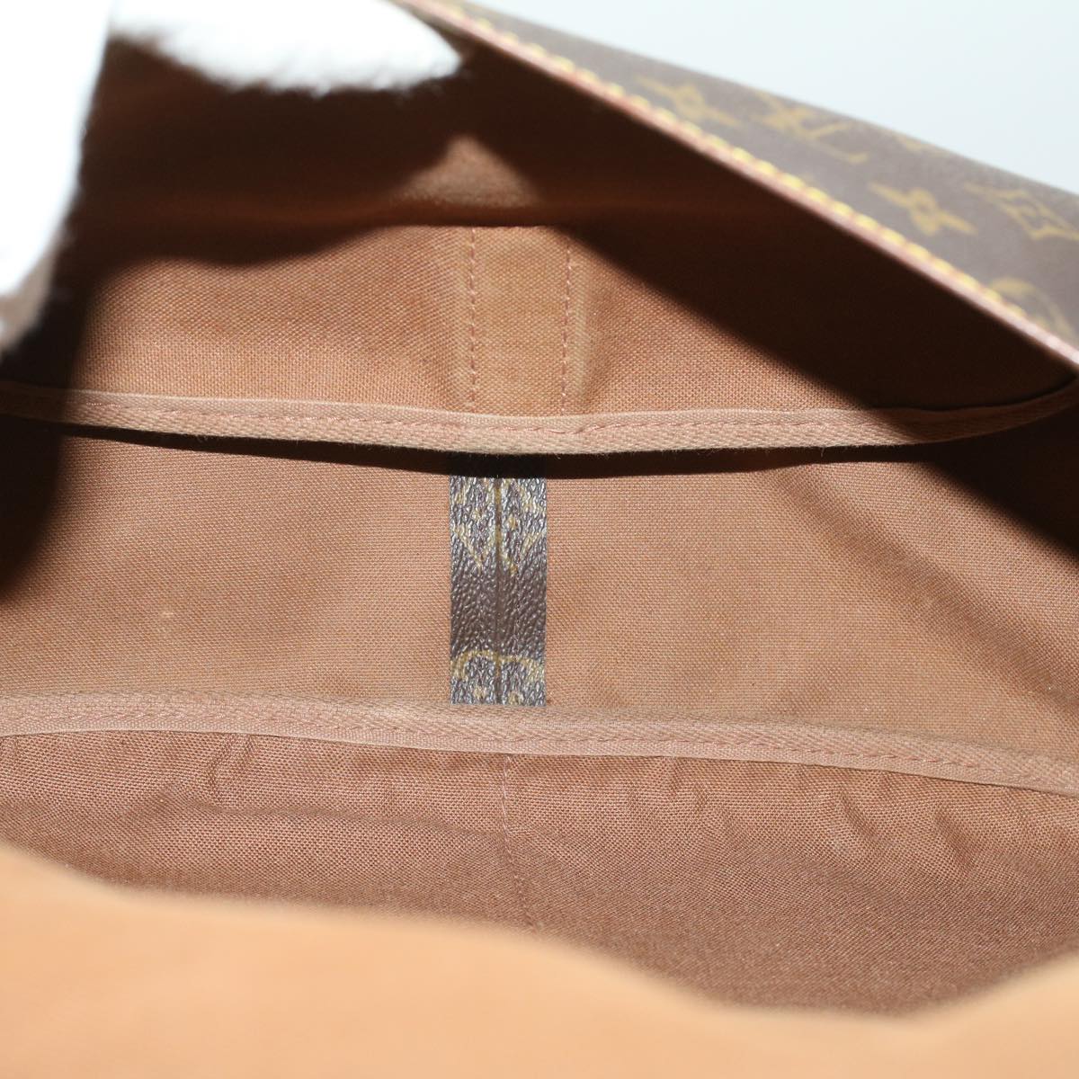 LOUIS VUITTON Monogram Saumur 35 Shoulder Bag M42254 LV ki2657