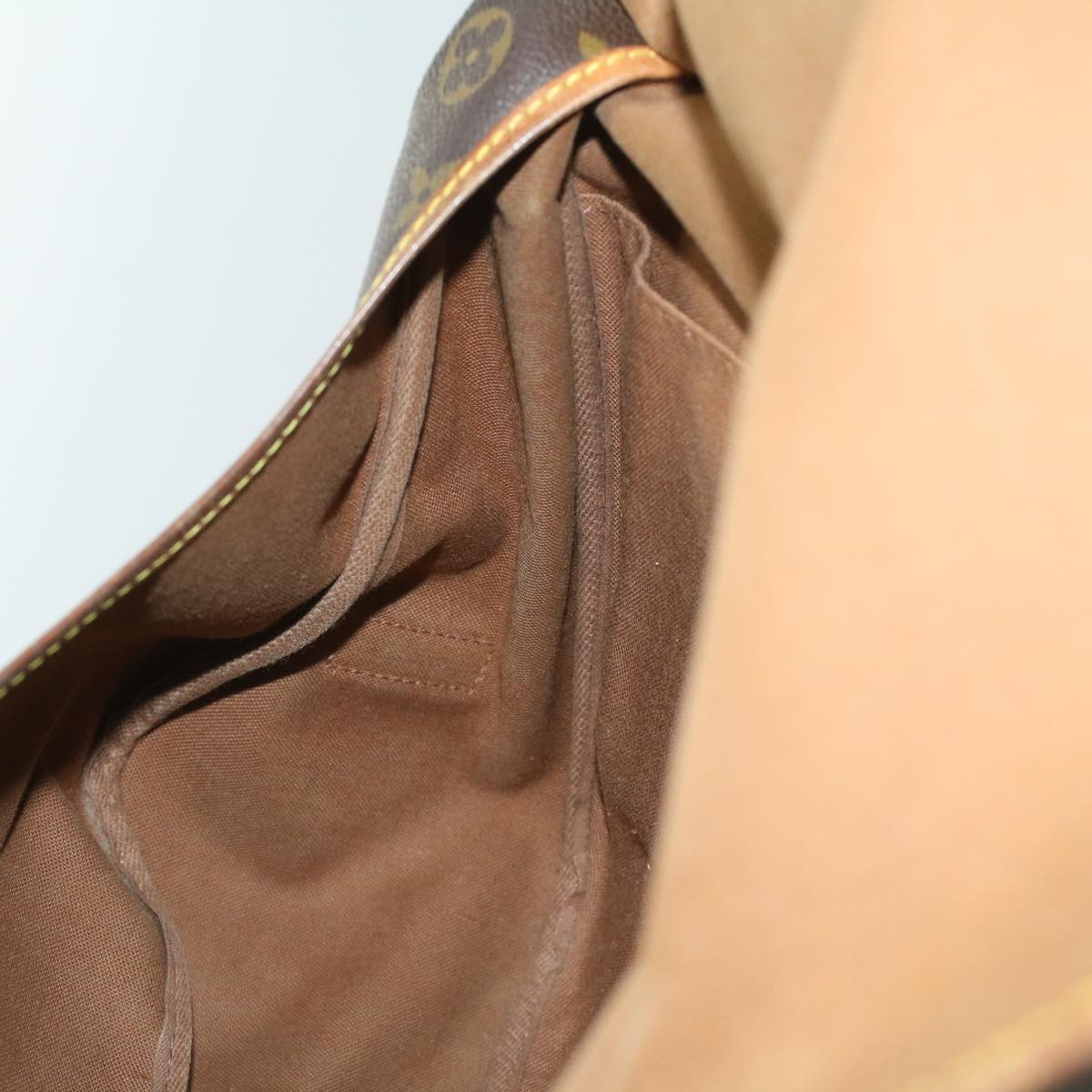 LOUIS VUITTON Monogram Saumur 35 Shoulder Bag M42254 LV ki2657
