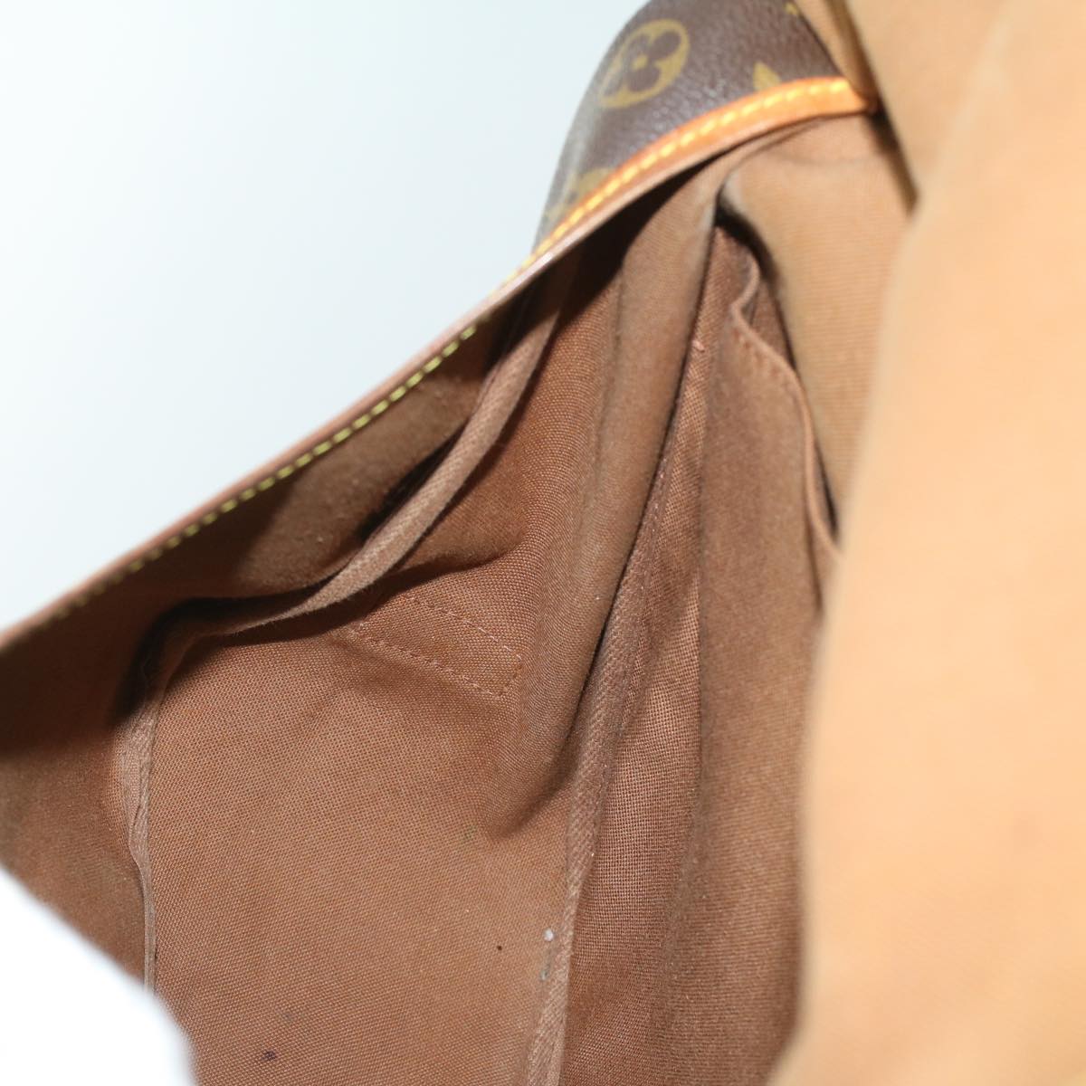 LOUIS VUITTON Monogram Saumur 35 Shoulder Bag M42254 LV ki2657