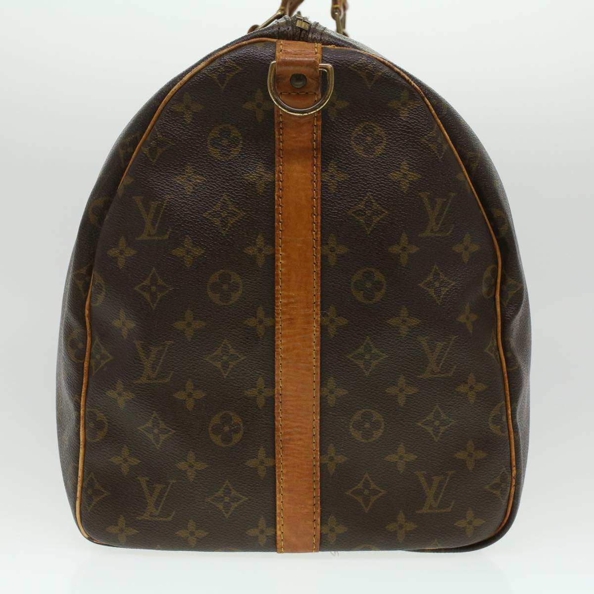 LOUIS VUITTON Monogram Keepall Bandouliere 55 Boston Bag M41414 LV ki2716