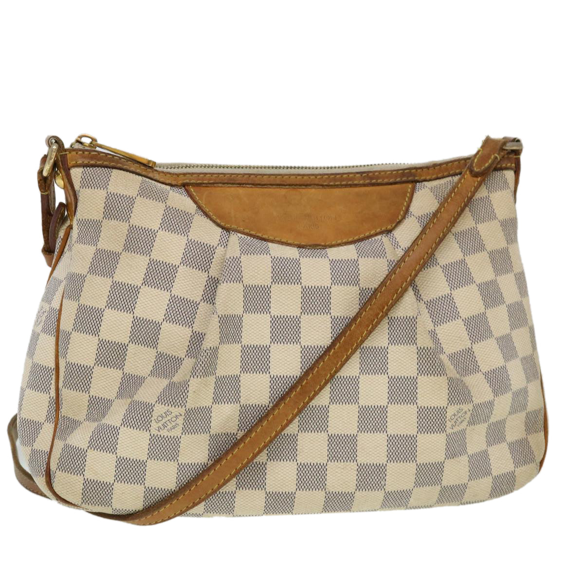 LOUIS VUITTON Damier Azur Siracusa PM Shoulder Bag N41113 LV ki2774