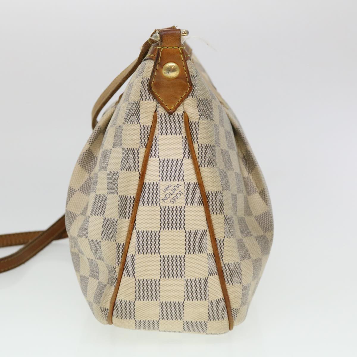 LOUIS VUITTON Damier Azur Siracusa PM Shoulder Bag N41113 LV ki2774