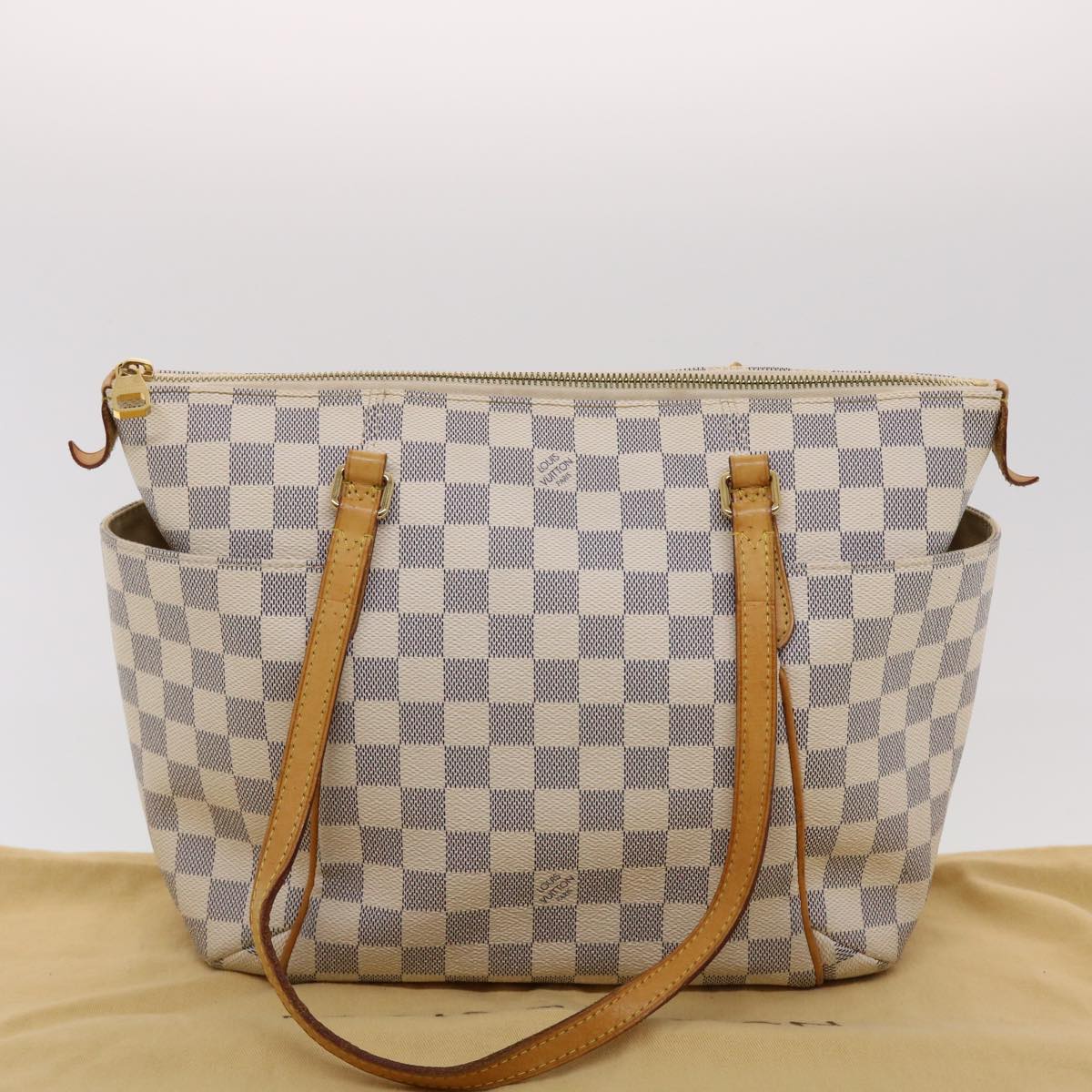 LOUIS VUITTON Damier Azur Totally PM Tote Bag N41280 LV ki3011