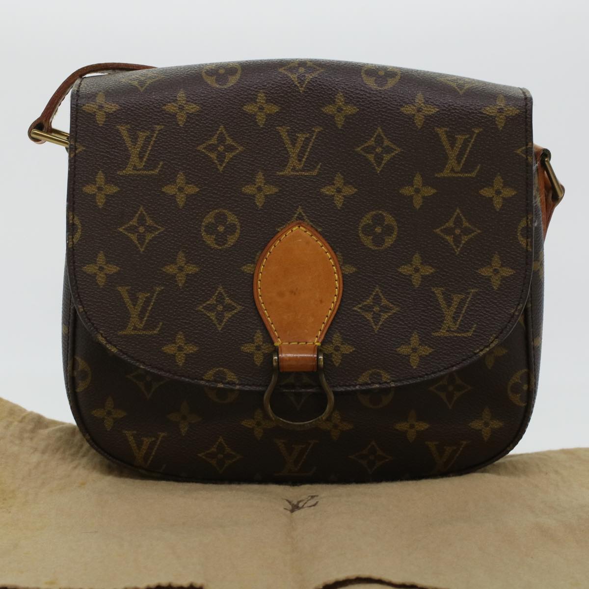 LOUIS VUITTON Monogram Saint Cloud GM Shoulder Bag M51242 LV ki3020